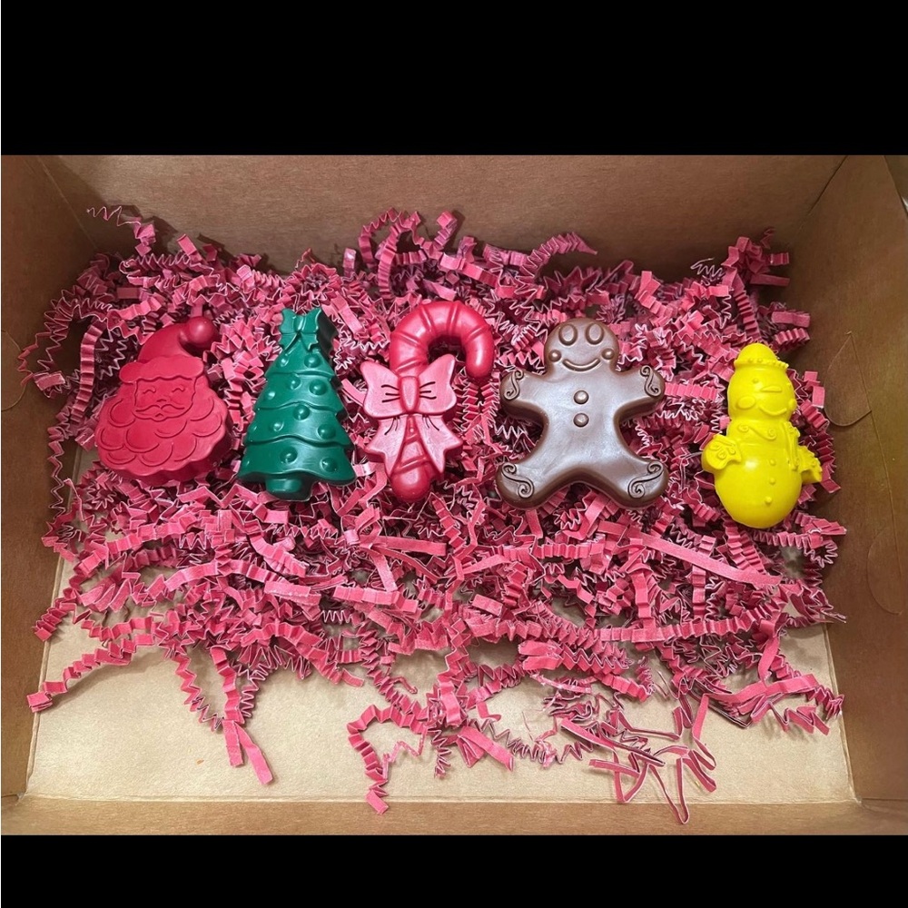 Festive Custom Holiday Crayon Set Christmas